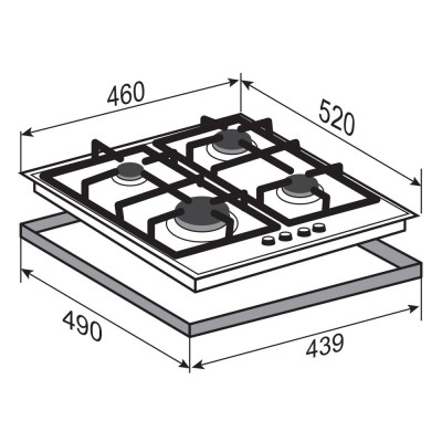 Варочная поверхность Zigmund & Shtain G 15.4 S Варочная поверхность Zigmund & Shtain G 15.4 S
