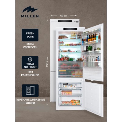 MILLEN MBI 193.7D холодильник встраиваемый MILLEN MBI 193.7D холодильник встраиваемый