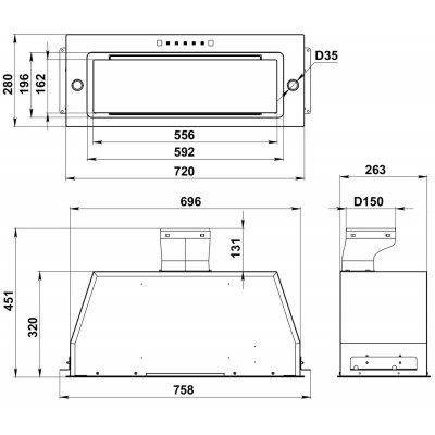 Kanzler вытяжка D 520 B Kanzler вытяжка D 520 B