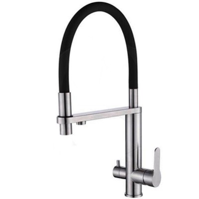 Кухонный смеситель TopZero TPZ 305 INOX, нержавеющая сталь Кухонный смеситель TopZero TPZ 305 INOX, нержавеющая сталь