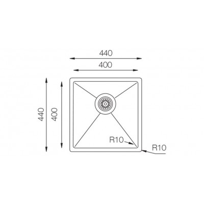 Кухонная мойка TopZero (prime) TNL 400 GT12K Кухонная мойка TopZero (prime) TNL 400 GT12K