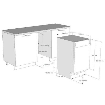 EVELUX Посудомоечная машина BD 4503 EVELUX Посудомоечная машина BD 4503