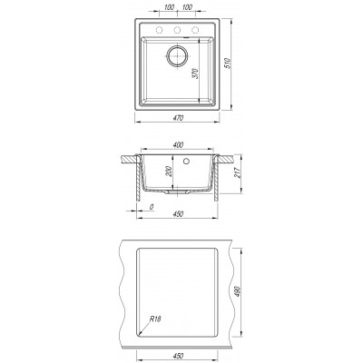 Кухонная мойка DR.Gans НИКА 470 латте Кухонная мойка DR.Gans НИКА 470 латте