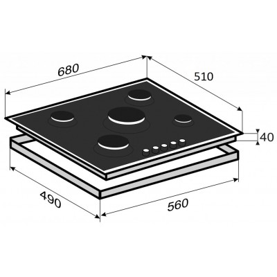 Варочная поверхность KORTING HG 765 CТX Варочная поверхность KORTING HG 765 CТX