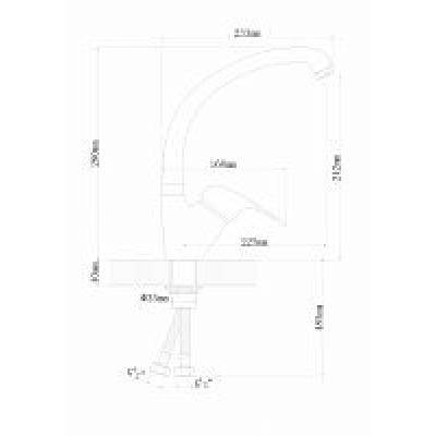 Смеситель Флорентина ОМЕГА FL цвет шампань Смеситель Флорентина ОМЕГА FL цвет шампань