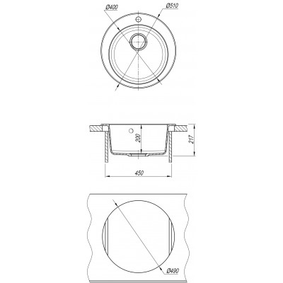 Кухонная мойка DR.Gans ГАЛА серый Кухонная мойка DR.Gans ГАЛА серый