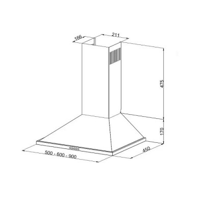 EVELUX Вытяжка Hugge 60 IR EVELUX Вытяжка Hugge 60 IR