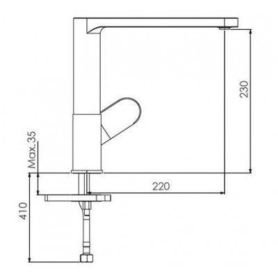 Смеситель TopZero FUOCO GOLD,PVD Смеситель TopZero FUOCO GOLD,PVD