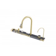 ARONA Кухонная мойка ARS 750.460 SET 9 GOLD DECOR