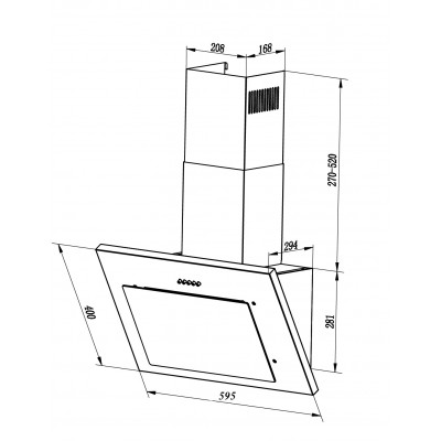 Вытяжка LEX MIKA G 600 IVORY Вытяжка LEX MIKA G 600 IVORY