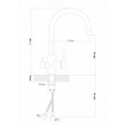 Смеситель Клио FL цвет бежевый FS,