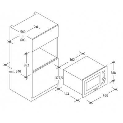 Микроволновая печь CANDY MIC 20 GDFB Микроволновая печь CANDY MIC 20 GDFB