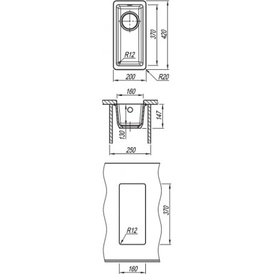 Кухонная мойка Флорентина ВЕГА 160 коричневый Кухонная мойка Флорентина ВЕГА 160 коричневый
