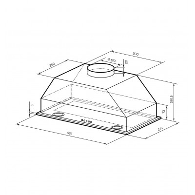 Вытяжка LEX GHOST G 600 BLACK Вытяжка LEX GHOST G 600 BLACK