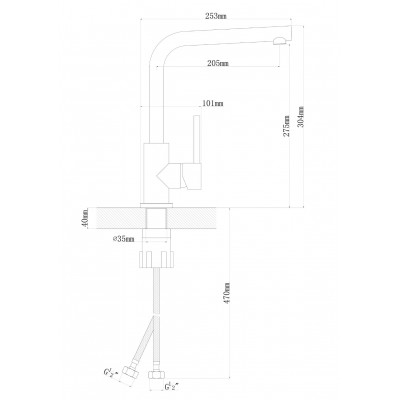Смеситель Флорентина Дельта FL цвет песочный Смеситель Флорентина Дельта FL цвет песочный