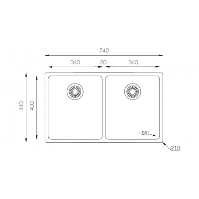Кухонная мойка TopZero (prime) MU 340.50.50.GT10K Кухонная мойка TopZero (prime) MU 340.50.50.GT10K