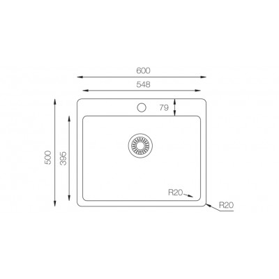 Кухонная мойка TopZero (prime) ME 600.500.GT10K Кухонная мойка TopZero (prime) ME 600.500.GT10K