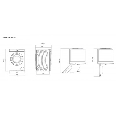 DeLonghi стиральная машина отдельностоящая DWM 1145 VI ALICIA DeLonghi стиральная машина отдельностоящая DWM 1145 VI ALICIA