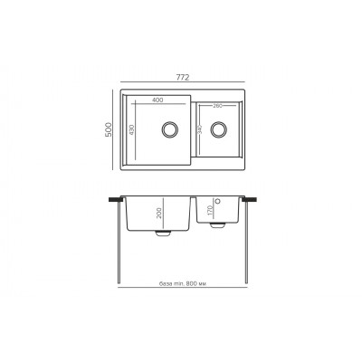 TOLERO GELCOAT Barco-772 мойка, цвет Песочный TOLERO GELCOAT Barco-772 мойка, цвет Песочный