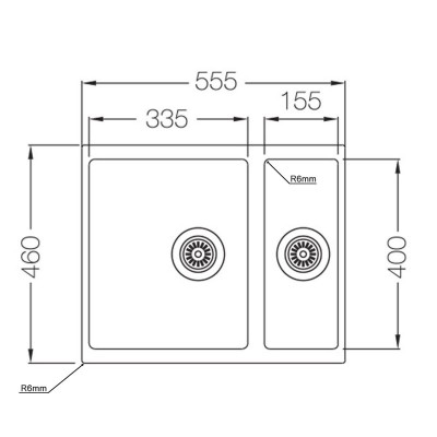 кухонная мойка TopZero Melania Graphite (555x460.15-55) кухонная мойка TopZero Melania Graphite (555x460.15-55)