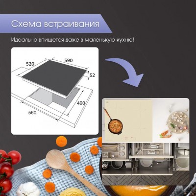 Варочная поверхность Zigmund & Shtain CI 33.6 I Варочная поверхность Zigmund & Shtain CI 33.6 I