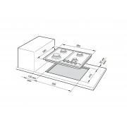 DeLonghi газовая варочная поверхность NSL 460 B RUS