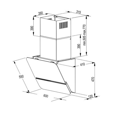 Вытяжка KORTING KHC 69499 GW Вытяжка KORTING KHC 69499 GW
