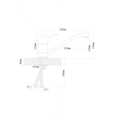 DR.Gans Смеситель НОТА цвет везувий DR.Gans Смеситель НОТА цвет везувий