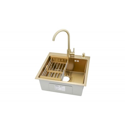 Мойка ARONA ARS 500*505 GOLD PVD NANO Мойка ARONA ARS 500*505 GOLD PVD NANO