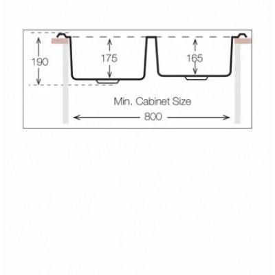Кухонная мойка TopZero (wellinox) COP 780.480.20 - GT8K Кухонная мойка TopZero (wellinox) COP 780.480.20 - GT8K