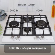 Zigmund & Shtain MN 114.61 W варочная поверхность