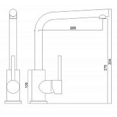 Смеситель TopZero TPZ 201 CR Смеситель TopZero TPZ 201 CR