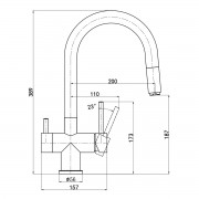 Кухонный смеситель TopZero TPZ 304 GOLD