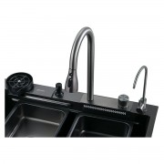 ARONA Кухонная мойка ARS 750.460 SET 3 BLACK