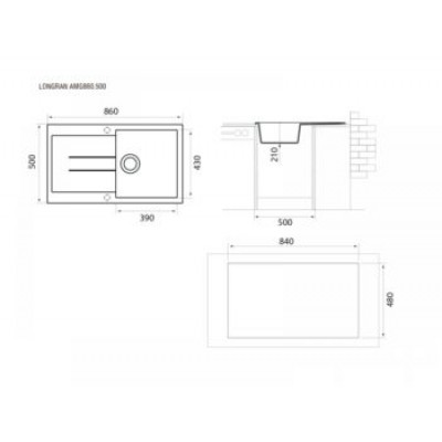 Кухонная мойка TopZero Claudia Smoke Кухонная мойка TopZero Claudia Smoke