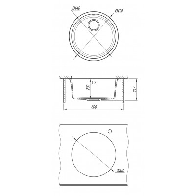 Кухонная мойка Флорентина ВЕГА ЗЕРО капучино Кухонная мойка Флорентина ВЕГА ЗЕРО капучино