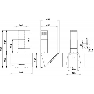 Kanzler вытяжка D 521 S Kanzler вытяжка D 521 S