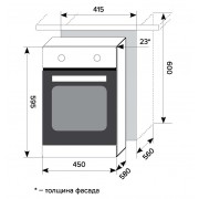 Духовой шкаф LEX EDМ 4570 WH