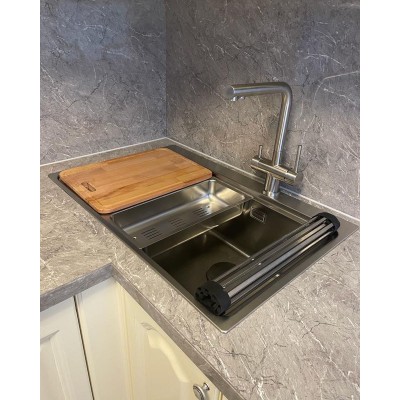 Кухонная мойка TopZero (prime) MM 780.510.60.GT10K L Кухонная мойка TopZero (prime) MM 780.510.60.GT10K L