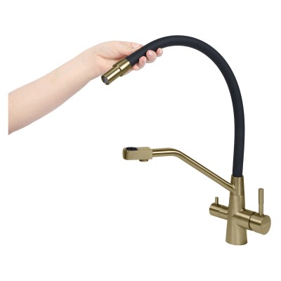 Кухонный смеситель ARONA ARM 305 GOLD Кухонный смеситель ARONA ARM 305 GOLD