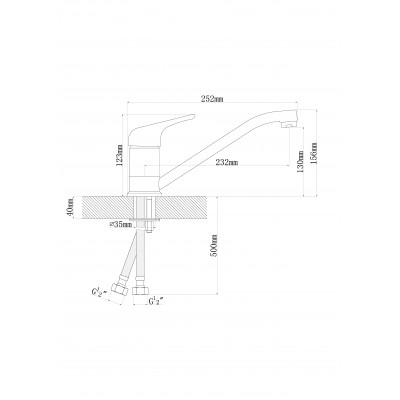 Смеситель DR.Gans НОТА цвет белый Смеситель DR.Gans НОТА цвет белый
