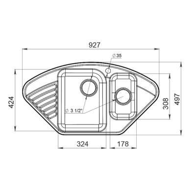 Мойка GRANFEST GF-Z14 черный Мойка GRANFEST GF-Z14 черный
