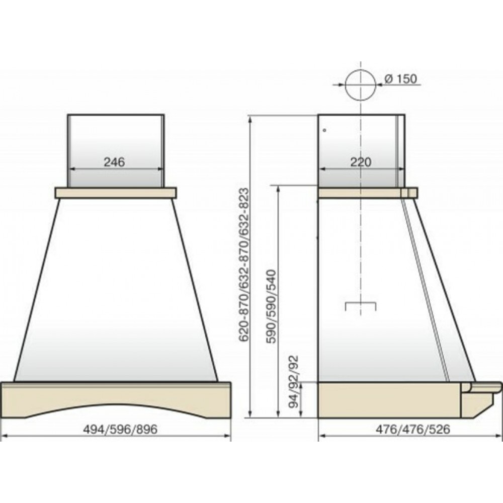 Elikor пергола 60п-650-п3л