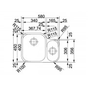 Мойка Franke AMX 160, полированная (122.0021.448)