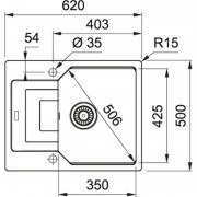 Мойка Franke UBG 611-62 белая (114.0595.320)