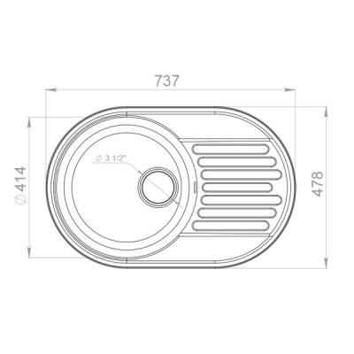 Мойка GRANFEST GF-Z18 серый Мойка GRANFEST GF-Z18 серый