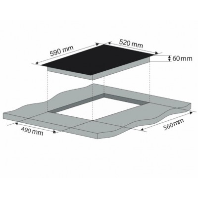 Индукционная варочная панель Konigin Lacerta I604 SBK Индукционная варочная панель Konigin Lacerta I604 SBK