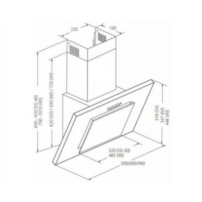 ВЫТЯЖКА AKPO WK-4 Nero eco 50 см. белый ВЫТЯЖКА AKPO WK-4 Nero eco 50 см. белый