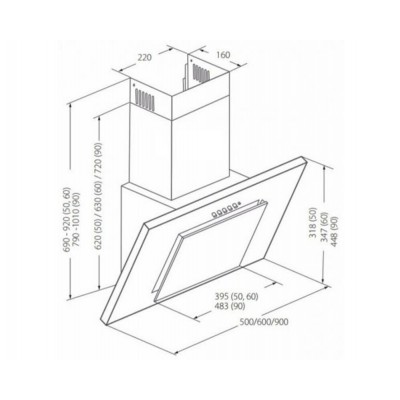 ВЫТЯЖКА AKPO WK-4 Nero eco line 50 см. черный ВЫТЯЖКА AKPO WK-4 Nero eco line 50 см. черный