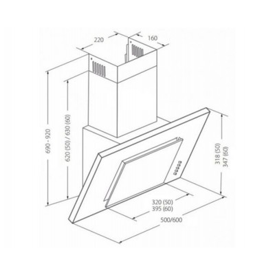 ВЫТЯЖКА AKPO WK-4 Optima eco 50 см. белый ВЫТЯЖКА AKPO WK-4 Optima eco 50 см. белый
